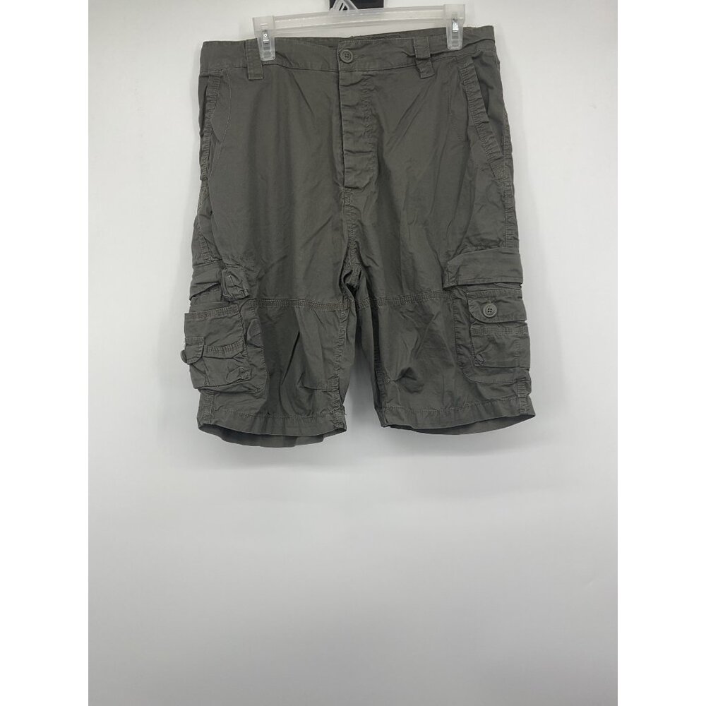 Brandit Mens Cargo Shorts Gray Size L Cotton Blend